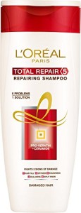  L'Oreal Paris Total Repair 5 Shampoo, 360ml at Rs. 206 only + FREE  Shipping.