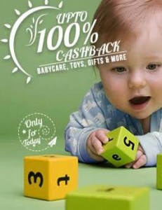 Expired Paytm Get upto 100 cashback sale on kids toys baby care and gifts