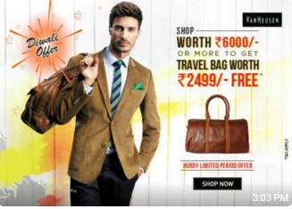 van heusen diwali offer