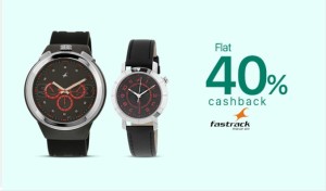 Best buy added Paytm Buy Fastrack Watches at flat 40 cashback