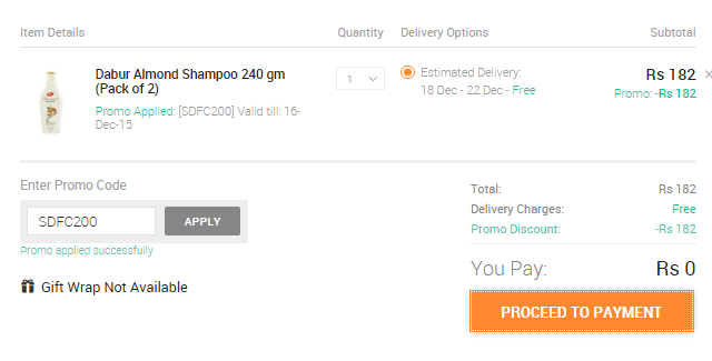 snapdeal new user offer 200 off