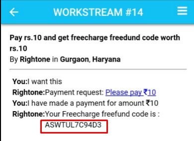 freecharge freefund code new user