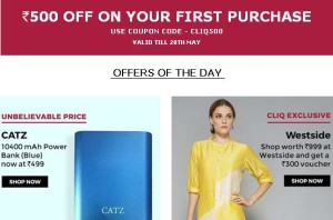 Tata cliq first user offer on sale