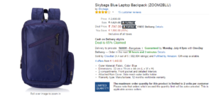 Skybags snapdeal sales