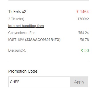 Promotion code cheap for ticket new