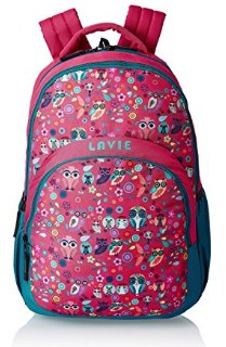 Lavie school cheap bags pink