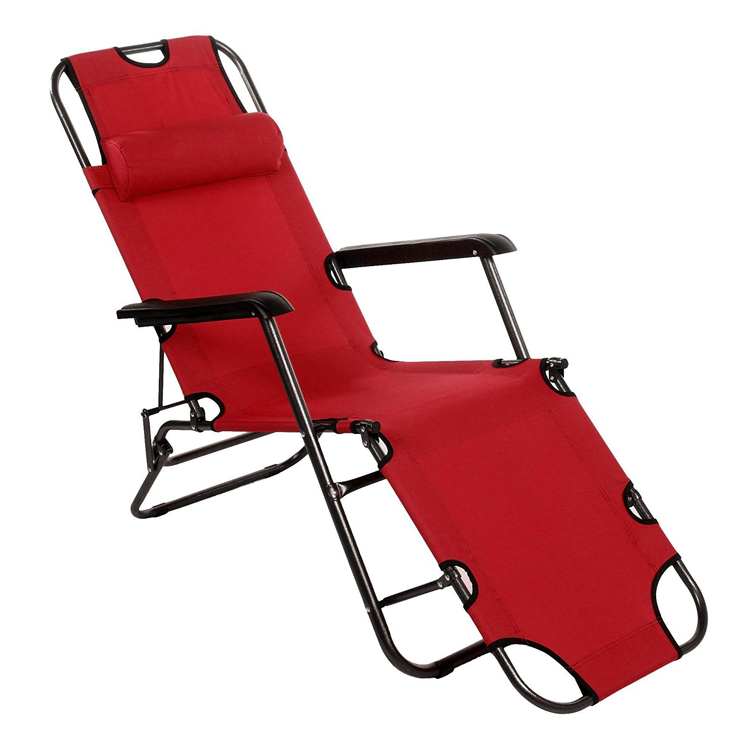 Amazon - Buy Story@Home Folding Portable Lounge Chair, Red