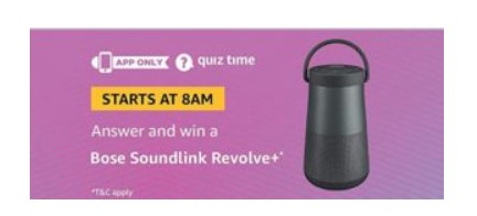 Amazon quiz sales bose soundlink