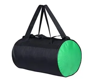 large black nylon multipurpose bag