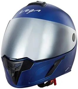 Amazon Buy Vega Evo BT Bluetooth Full Face Helmet Dull Blue L