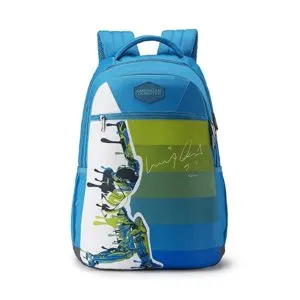 american tourister polyester 28 ltrs blue laptop backpack