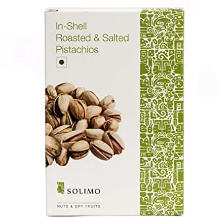 Amazon Brand Solimo Premium Roasted and Salted California Pistachios 250 g