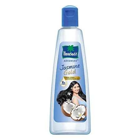 Parachute Advansed Jasmine Gold Coconut Hair Oil with Vitamin E for Super Shiny Hair Non sticky 500ml