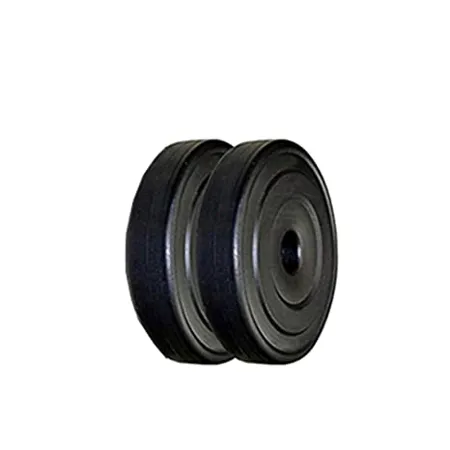 Protoner PVC Spare Weight Lifting Plates Black 10 kg Pack of 2