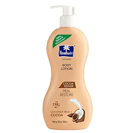 Parachute Advansed Cocoa Repair Body Lotion for Women Men Very Dry Skin 400ml Pure Coconut Milk Cocoa 100 Natural 72h Moisturisation