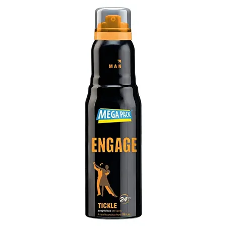 Engage Tickle Deodorant for Men Citrus and Spicy Skin Friendly 220ml