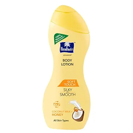 Parachute Advansed Soft Touch Body Lotion for Women Men All Skin types 250ml Pure Coconut Milk Honey 100 Natural 72h Moisturisation