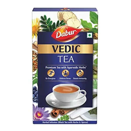 Dabur Vedic Tea 500gm Handpicked from Assam Nilgiri Darjeeling Soulful Aroma Rich Taste