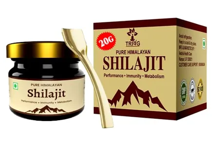 Trivang by Vedrisi Pure Original Himalayan Shilajit Shilajeet Resin Liquid 100 Natural Resin 20G Pack