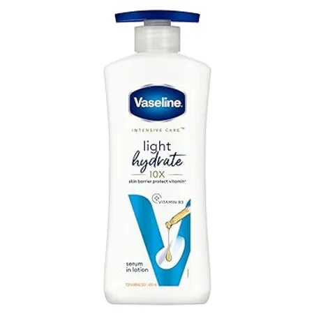 Vaseline Light Hydrate Serum In Lotion 400 ml Superlight Non Sticky Body Lotion for Hydration Boost