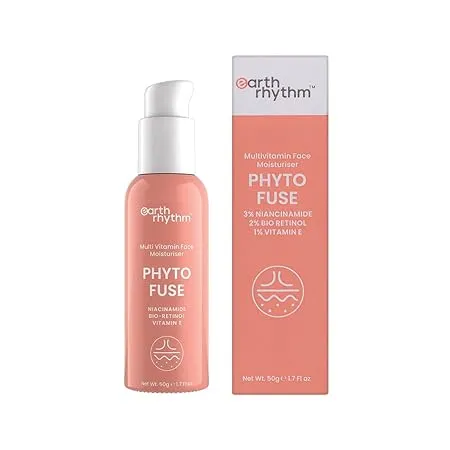 Earth Rhythm Niacinamide Moisturizer with Vitamin E Nourish Hydrates Even Out Skin Tone for All Skin Type Non Comedogenic Men Women 50gm