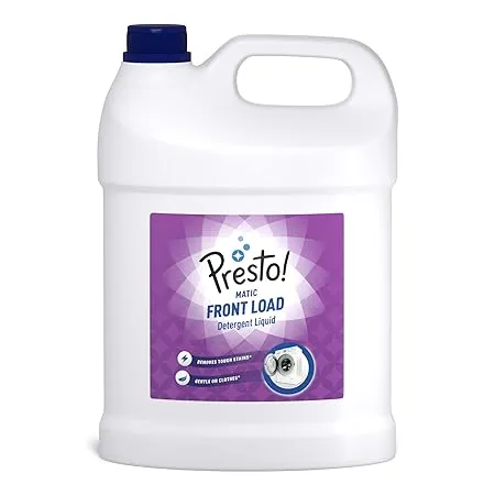 Amazon Brand Presto Matic Front Load Detergent Liquid Mega Saver Pack 5 L