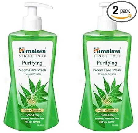 Himalaya Purifying Neem Face Wash 400 Ml Pack of 2 