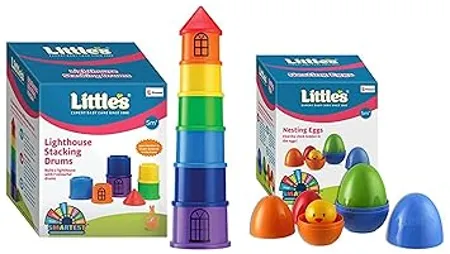 Little s Nesting Eggs I Multicolor I Develops Motor Reasoning Skills Little s Lighthouse Stacking Drums Activity Toy for Babies I Multicolor I Develops Motor Reasoning Skills