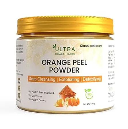 Ultra Health care Orange Peel Powder Face Pack Face Mask For Oil Control Tan Removal Acne Pimples Glowing Skin Scars Boosten Collagen Natural Skin Cleanse With Vitamin C 100 Gm