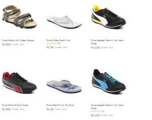 Snapdeal puma 50% off