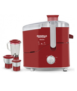 Maharaja Whiteline Desire Juicer Mixer Grinder Red and White