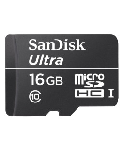 SanDisk 16GB UHS-I 30MBs Class 10 Ultra Micro SDHC Card