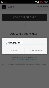 Uber Rs 600 free credits