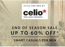 celio men clothing 60% off myntra