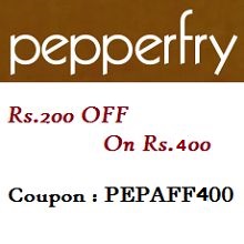 pepperfry Rs 200 off on Rs 400 + 5% off