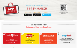 snapdeal app weekend shop and get exciting vouchers