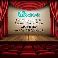 Mobikwik – 5% cashback on adding money to wallet (Max Rs 250)