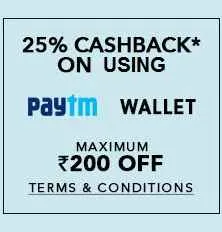 Jabong- Get Extra 25% Cashback when Pay with Paytm Wallet (Max. Rs 200)