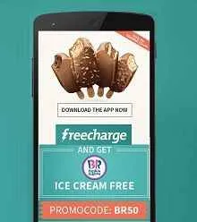 free-baskin-robbins-ice-cream-on-rs-50-recharge-only-for-mumbai-Freecharge app