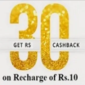 freecharge Rs 30 cashback on Rs 10