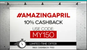 mobikwik 10% cashback 22nd april