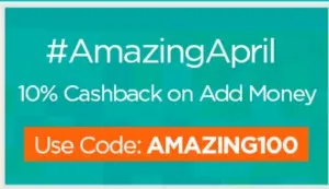 mobikwik 10% cashback amazing april