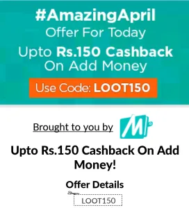 mobikwik amazing april 10% cashback