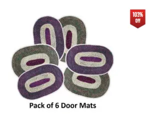 shopclues door mats pack of 6 Rs 19