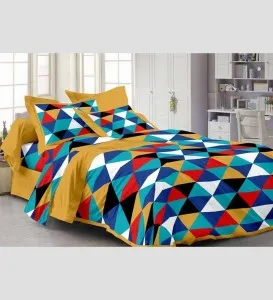 story--home-yellow-100--cotton-fantasy-1-single-bedsheet-with-1-pillow-cover-story--home-yellow-Pepperfry