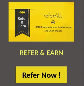 taxiforsure refer and earn Rs 100 free