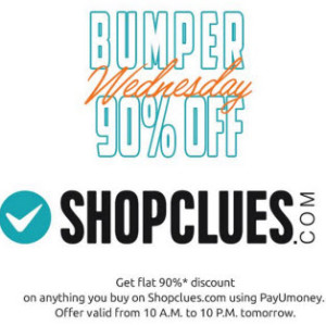  shopclues payumoney 90% off