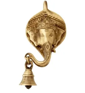 Ganesh-Face-Wall-Hanging-With-bell---Custom-By-Two-Moustaches-Pepperfry