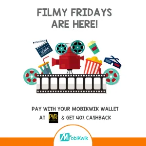 Mobikwik PVR Cinemas flat 40 off