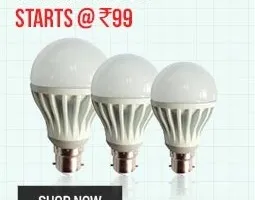 cfl and led bulbs Rs 99 only shopclues